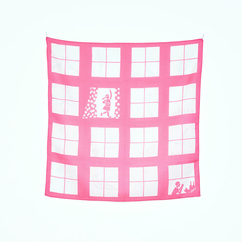 transparent printing handkerchief | window