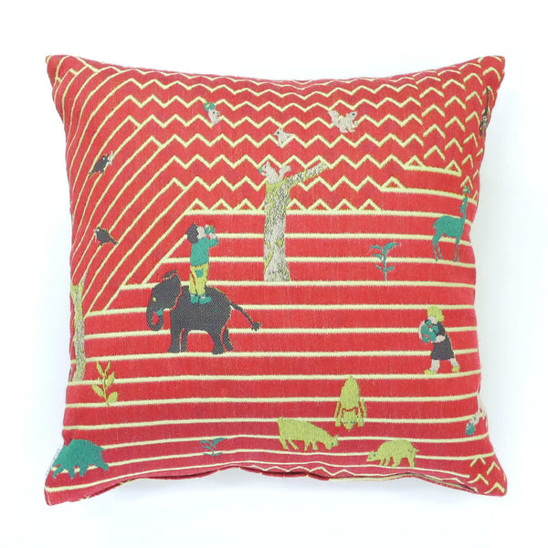 snip snap EAT WELL,PLAY WELL,SLEEP WELL  cushion cover |  eat well red