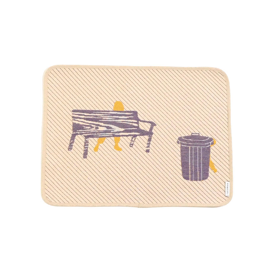 hide and seek PEOPLE place mat | bench
